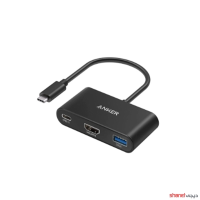 هاب تایپ سی ۳ پورت انکر Anker POWEREXPAND 3-IN-1 USB-C PD HUB