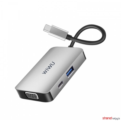 هاب 5 پورت ویوو-wiwu type C to 5 in 1 usb C hub 