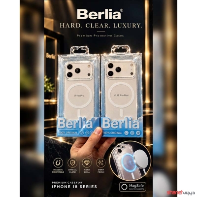 قاب هارد شاین Magsafe برند BERLIA برای ایفون 18 پرومکس و ایفون 17 پرومکس 